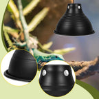 Reptile Dome Lamp Cover Aluminum Easy Installation Light Shade for Lizard Chameleon Bearded Dragon Reptile Terrarium Snake