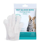 6pcs Unscented Extra Thick Pet Cleaning Wipes for Dogs & Cats,Dog Washing Bathing Deodorizing Grooming Gloves for Daily Care