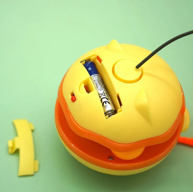 Electric Cat Roller Tumbler Toy with Feather Stick — Interactive Sports Teaser for Indoor Cats