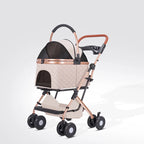 Pet stroller stroller outing, small pet stroller lightweight and foldable for outdoor travel