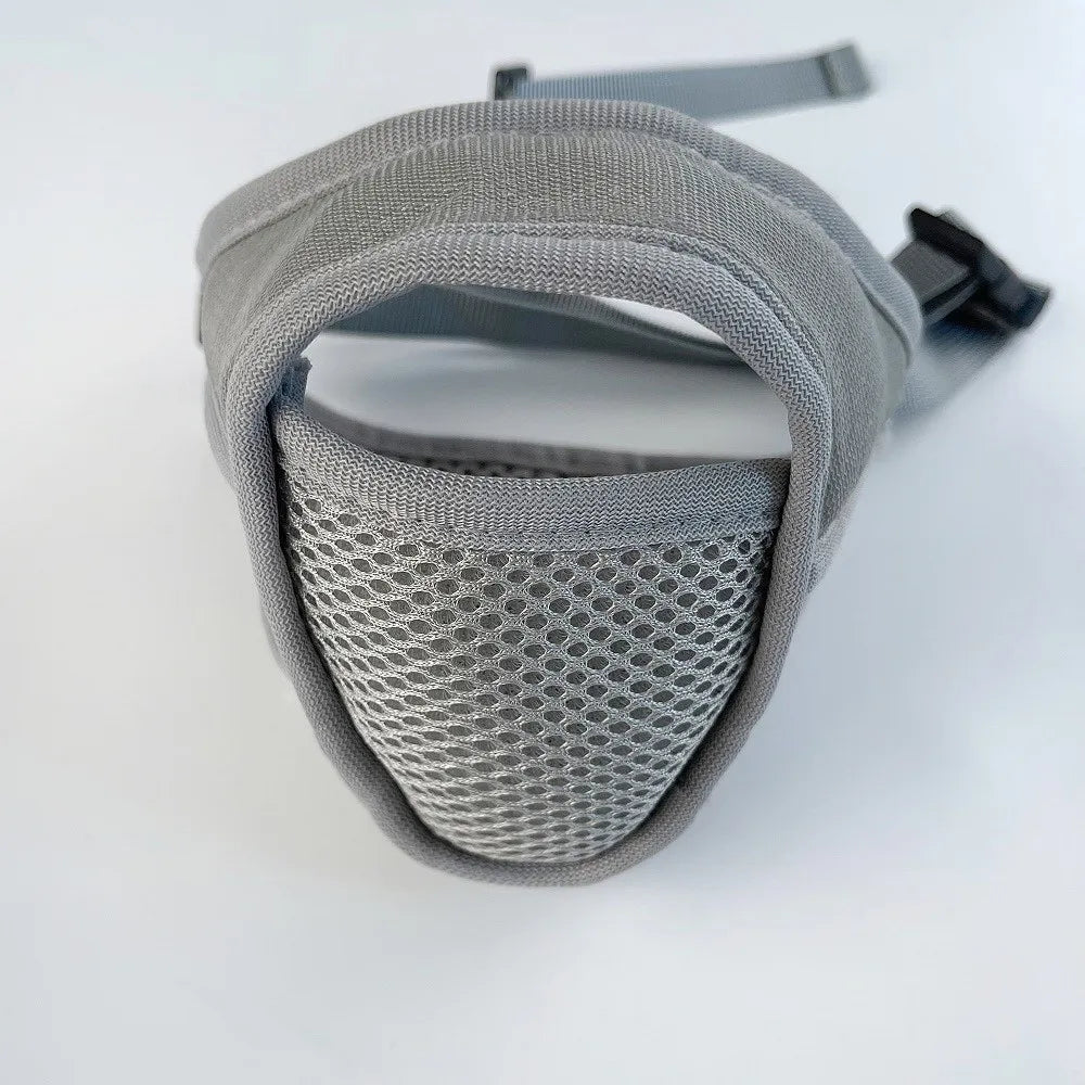 Breathable Dog Mesh Muzzle Prevent Barking Adjustable Strap Anti Licking Mouth Cover Anti Biting Dog Muzzle Buckle Outdoor Use