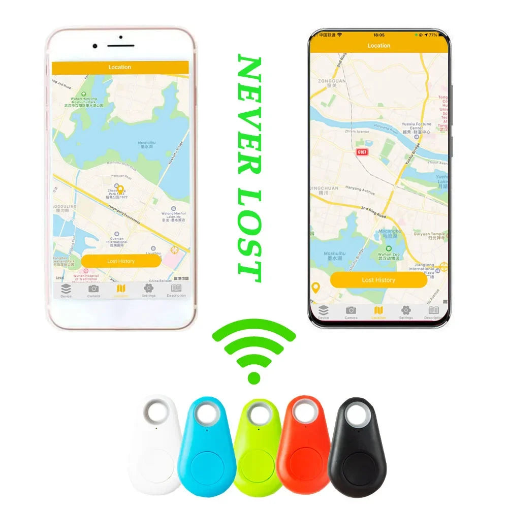 Bluetooth GPS Tracker for Dogs, Cats & Children with Anti-Lost Alarm
