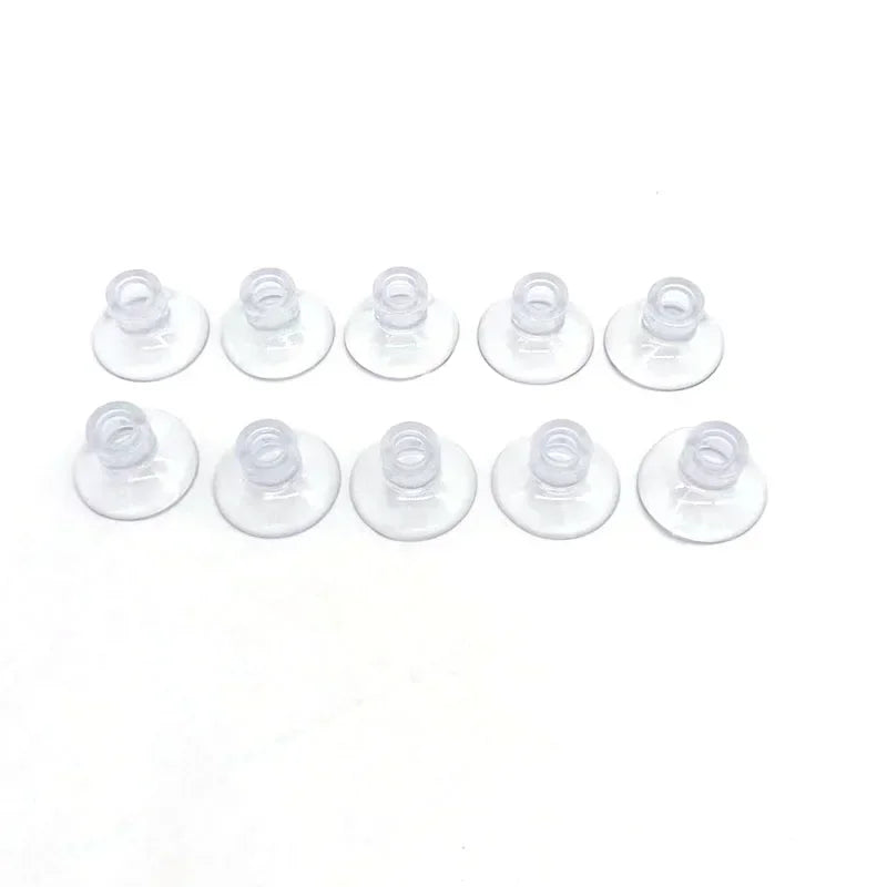 10Pcs Transparent Black Aquarium Suction Cup Air Tube Holder Sucker for Fish Tank Pump Oxygen Air Tube Fixing Clip Accessories