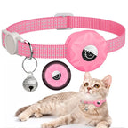 AirTag Cat & Dog Collar Silicone Sleeve — Reflective 3-Wire Tracker Holder with Bell