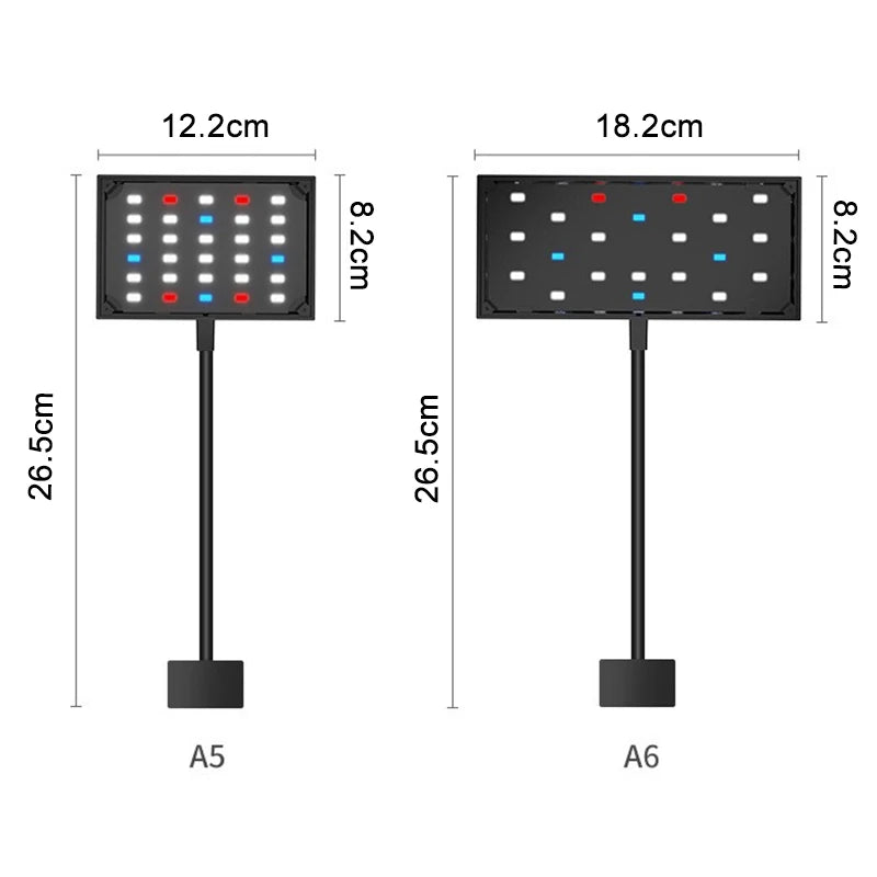USB Full Spectrum Aquarium LED Grow Light (Aquatic Plants, Clip-On, Programmable)