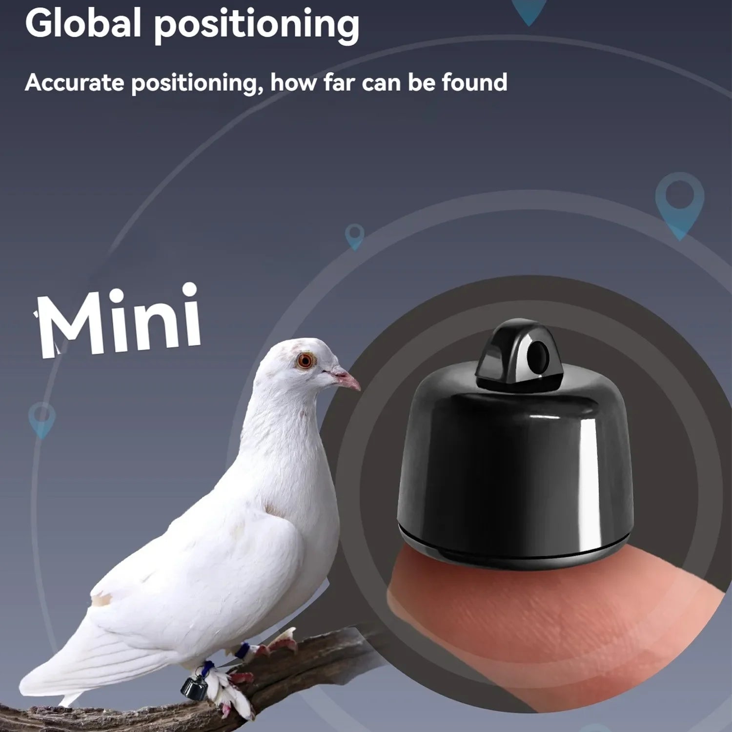 2026 Mini GPS Pet Locator for Birds, Dogs & Cats - 3-Day Movement History