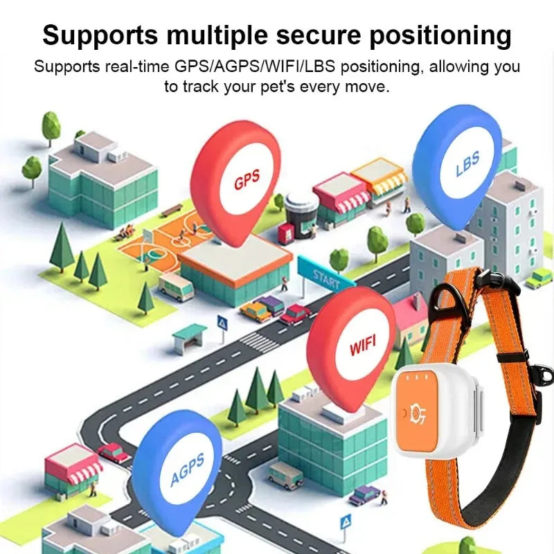 2026 GPS Pet Tracker Collar for Puppies & Kittens - Real-Time Remote Anti-Loss Positioning Locator for Dogs & Cats