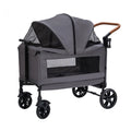 STLFAdjustable Four Wheel Outdoor Pet Stroller Large Capacity Aluminum Tube Dog Travel Carrier Durable Foldable Pet Walking Supp