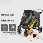 Secure Large Dog Stroller Engineered for Convenient Long-Distance Transport,Dog Show Trolley