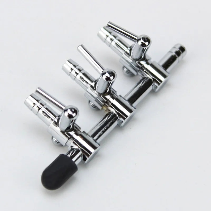 Stainless Steel Aquarium Air Flow Splitter & Regulating Valve (Oxygen Pump Distributor, Adjustable)