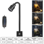 Super Slim LED Aquarium Light Lighting plants Grow Light USB-5V 3W Aquatic Plant Lighting Waterproof Clip-on Lamp For Fish Tank