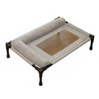 Elevated All-Season Pet Cot with Pillow Support (Travel-Friendly)
