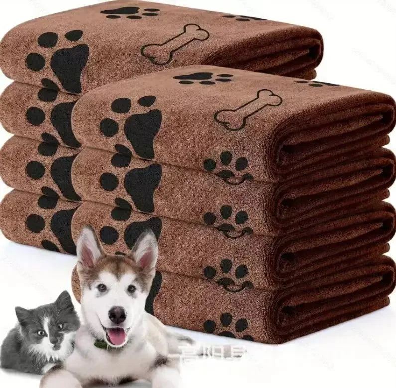 Quick-drying and Absorbent for Dog and Cat Bathing Pet Bath Towel Large Towel Soft Quick-drying Pet Store Gift Pet Supplies