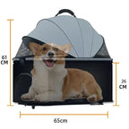 Pet Car Strollers 3in1 Lightweight Foldable Specifically Designed for Walking Dogs Infants Medium-sized Small Dogs Cats Outdoor