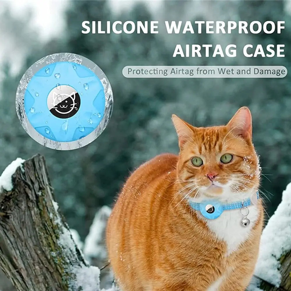 Adjustable AirTag Holder Collar for Cats & Dogs