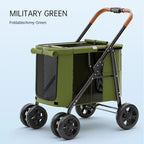 Multiple pet strollers large dog trolley cart folded large space Multifunctional trolley case with wheel bearing 30kg for travel