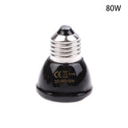 1Pc Brooder Chickens Tortoise Lizard Reptile Light 20-80W 220-240V Far Infrared Heating Lamp Black Ceramic E27 Pet Warmer Bulb