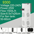 Aquarium Filter Pump Fish Tank Submersible Silent Air Oxygen Aerator Internal Water Pump Aquarium Air Pump Wave Maker 220v