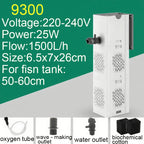 Aquarium Filter Pump Fish Tank Submersible Silent Air Oxygen Aerator Internal Water Pump Aquarium Air Pump Wave Maker 220v
