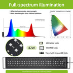 Full Spectrum Aquarium LED Light with Remote (30–60cm, IP68, Color & Brightness Control, Plant Grow)