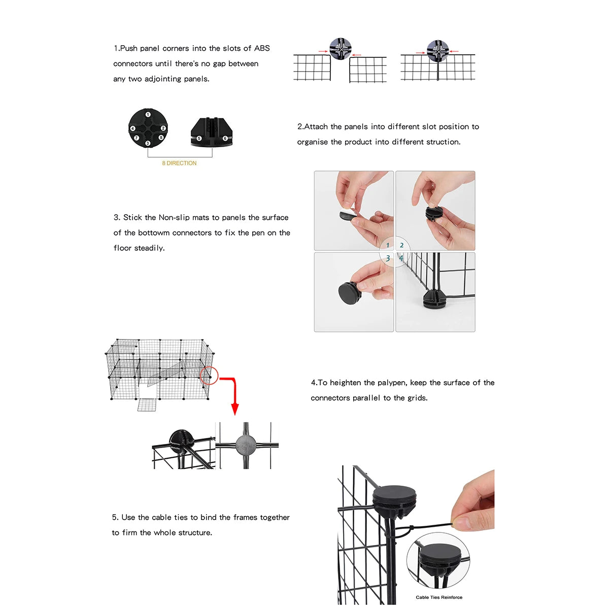 Wire Mesh Pet Cage & Barrier System