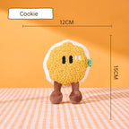Catnip Baking Design Cat Chew Toy — Washable Soft Teddy Fleece Scratch-Resistant Toy for Cats
