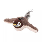 USB Hangable Electronic Flapping Bird Cat Toy — Touch-Activated Chirping Simulation Sparrow