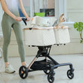 Double-seat Stroller Foldable Two Small Dogs Out Stroller Detachable Cat Stroller Independent Double Basket Vehicle Weighs 16kg