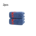 1/2/4pcs Quick Drying Dog and Cat Towels Soft Fiber Towels Bath Towel Pet Bathrobe Covenient  Cleaning Towel Pet Supplies