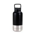 3 in 1 Stainless Steel Pet Water Bottle Multi-layered Detachable Dog Feeding Bottle Leak-proof 32Oz Pet Food Bottle