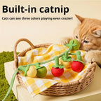 Tomato Cat Teaser String Toy (3-Pack)