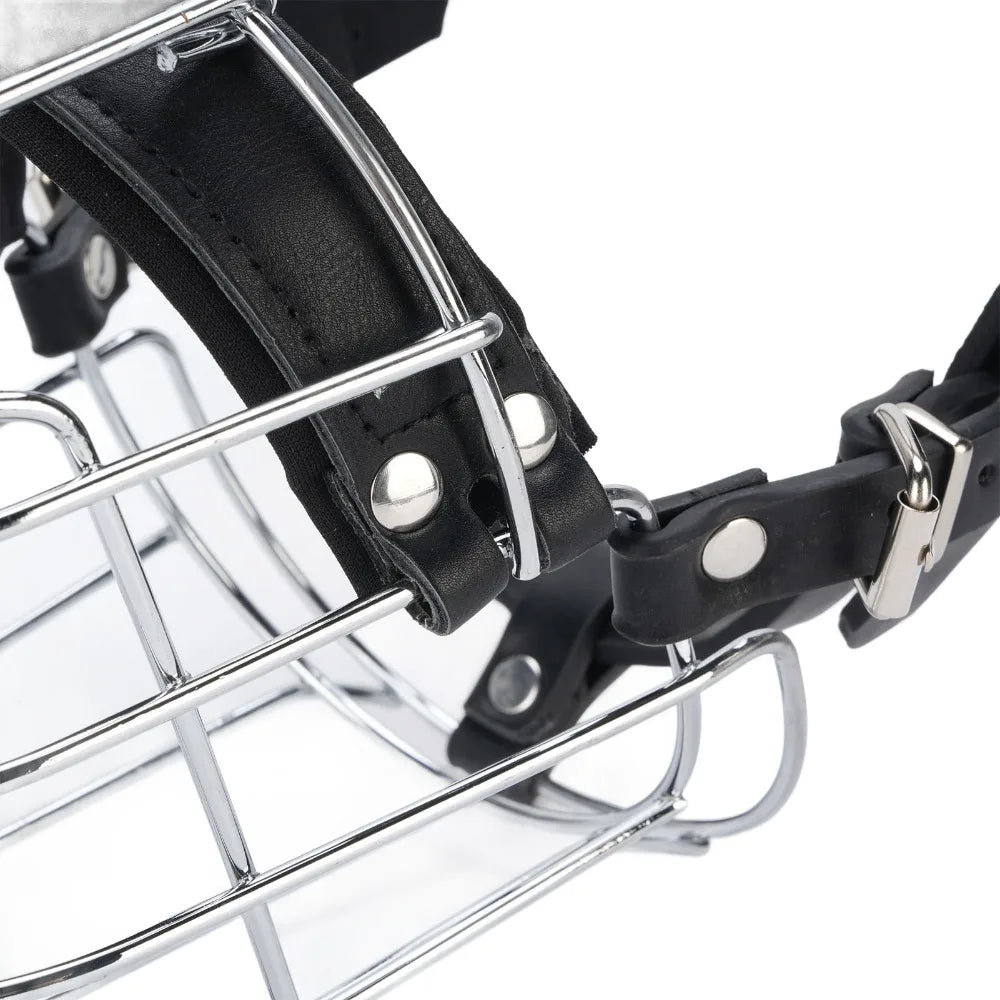 Metal Basket Dog Muzzle (Outdoor Walk, Anti-Bite, Easy Clean)