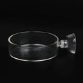 Fish Tank Feeder Aquarium Shrimp Acrylic Feeding Bowl Clear Dish Tray Container Feeders Aquarium Round Fish Shrimp Feeding