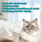 Unscented Extra Thick Pet Cleaning Wipes for Dogs & Cats,Dog Washing Bathing Deodorizing Grooming Gloves for Daily Care