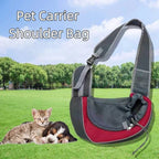 Hands-Free Puppy Carrier Backpack Breathable Oxford Cloth Cat Carrying Bags Crossbody Bag Multi-size Travel Shoulder Bag