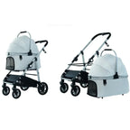 Lightweight Pet Stroller Foldable Outdoor Pet Stroller for Cats and Dogs Detachable Portable Pet Carrier High View Dog Stroller