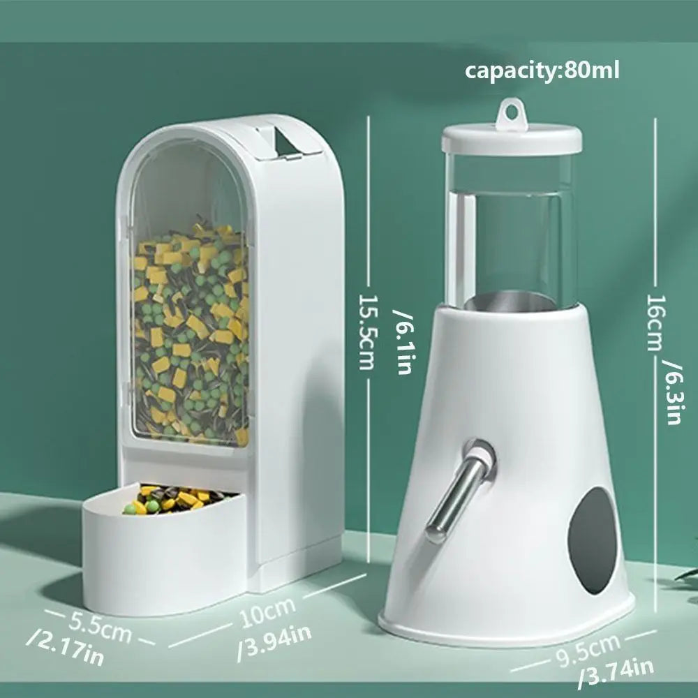 Anti rollover Hamster Water Kettle Leak Proof Large Capacity Hamster Feeding Drinking Pet Water Dispenser Pet Feeder Supplies
