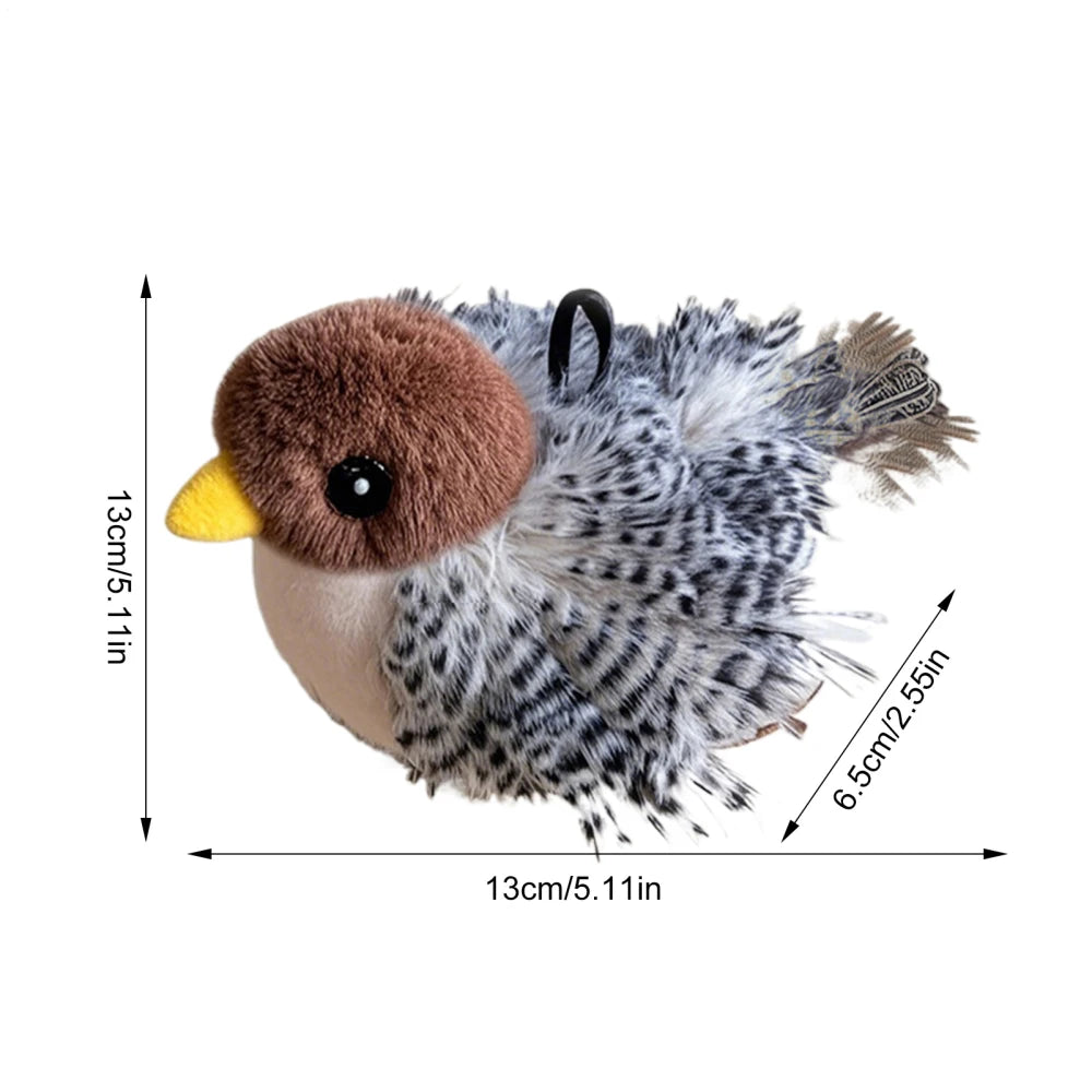 Flappy Bird Touch-Activated Cat Toy — Flapping Wings Catnip Interactive Sandpiper Kitten Toy