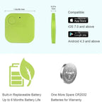 Mini Bluetooth Pet Tracker with Built-In Speaker - AirTag-Style Anti-Loss Finder for Dogs & Cats (iOS & Android)