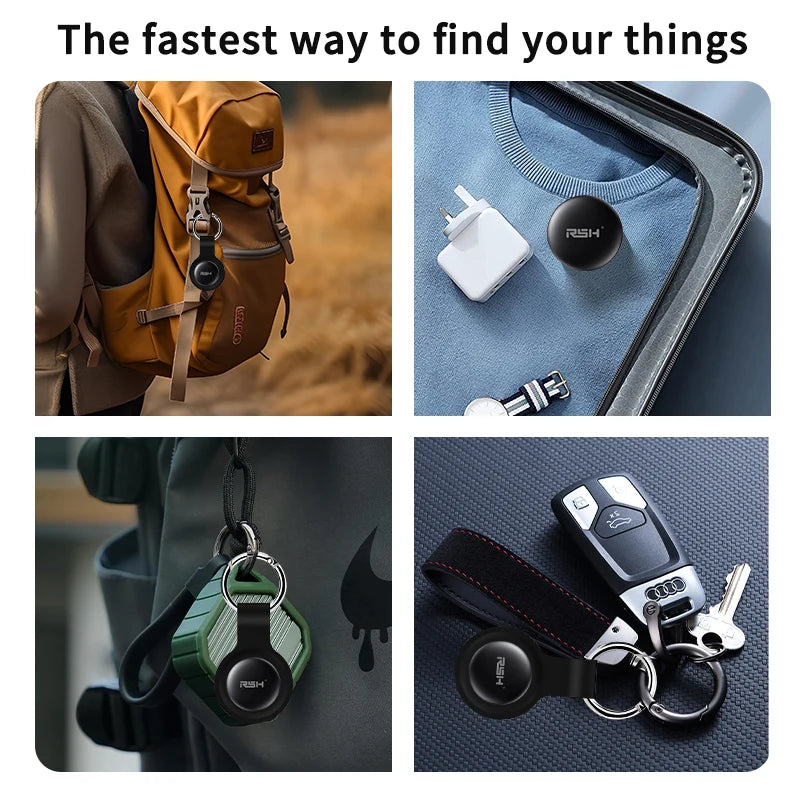 Waterproof Apple Find My Smart Tag Kit with Voice Locate for Keys, Bags & Toys (iOS/iPhone)