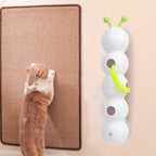 Smart Whack-a-Mole Caterpillar Cat Toy — Motion Sensor Feather Teaser for Indoor Cats