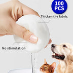 1set /100pcs Pet Cleaning Products Eye Wipes To Remove Tear Marks Cleaning Wet Tissues Universal Wet Wipes For Dogs And Cats