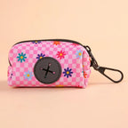 New Cute Fruit Pattern Dog Poo Bag Holder with Buckle Waterproof Waste Bag Holder Zipper Poo Bag Dispenser for Dog Leash