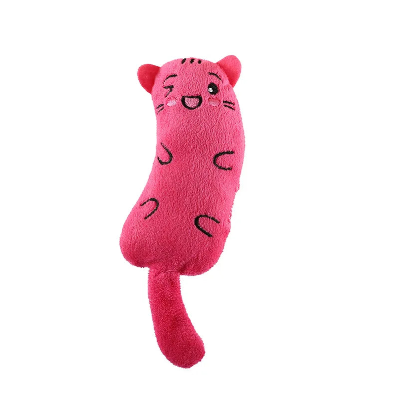 Mini Catnip Chew Toy for Kittens — Cute Plush Teeth Grinding Squeaky Toy with Catnip