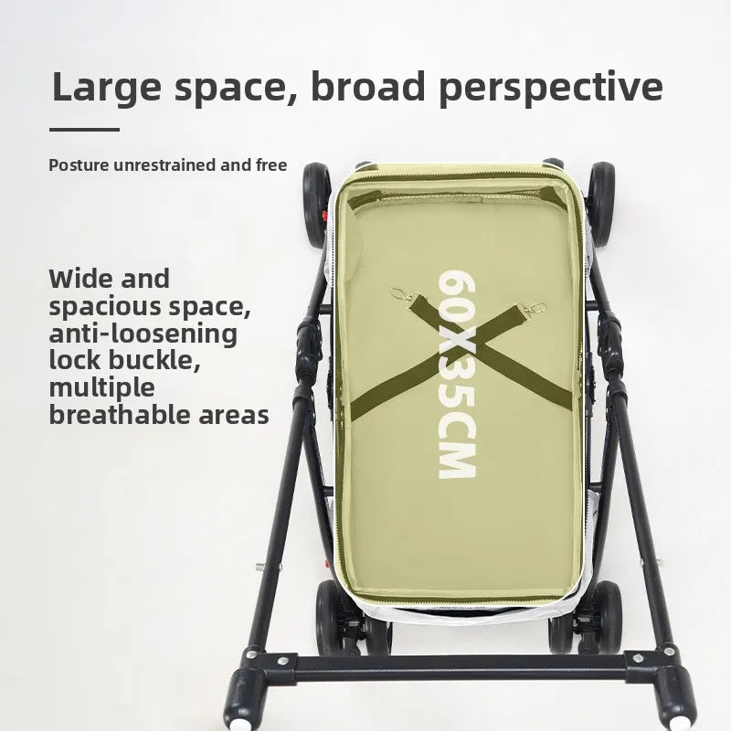 Pet Stroller Dog Cat Travel Light Foldable Outdoor Lightweight Portable Small Dog Cart Pet Trolley Pet Stroller Outdoor Pet Car
