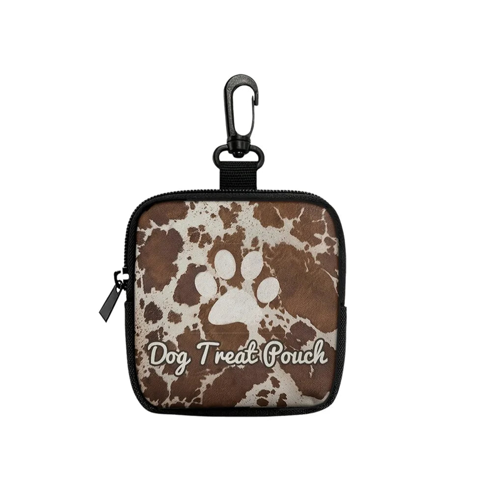 Mini Size Dog Treat Pouch Lightweight Portable Pet Training Pouch With Hook Zipper Closure Pet Snack Pouch