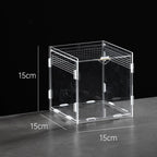 【E】Acrylic Transparent Reptile Breeding Box Terrarium Habitat Insect Spider Lizard Scorpion Feeding Cage Arboreal Enclosure Case