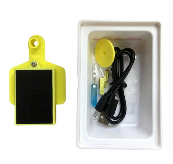 GPSONE Solar-Powered Cow Ear Tag GPS Tracker for Cattle & Livestock - Smart Grazing Management