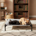 Elevated All-Season Pet Cot with Pillow Support (Travel-Friendly)