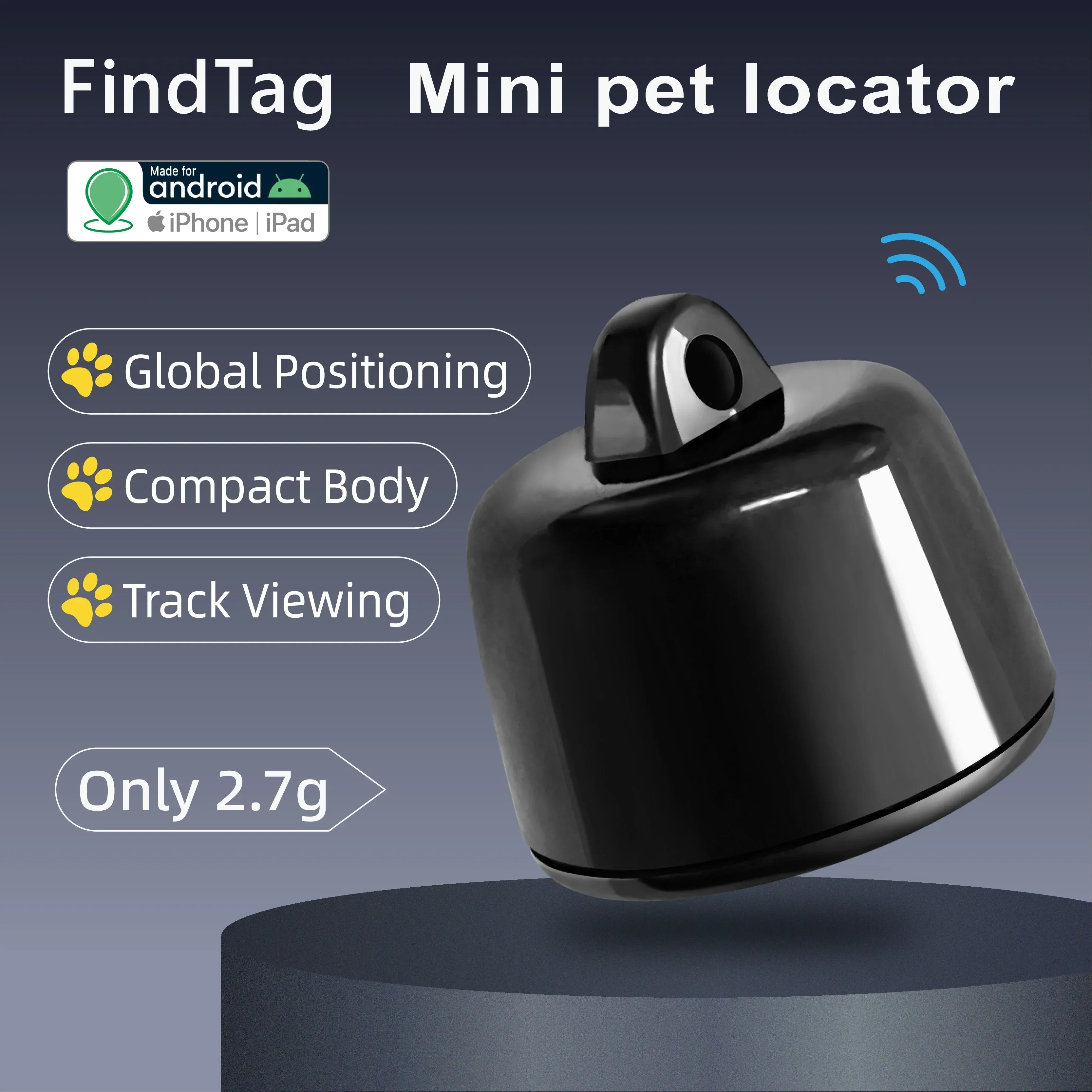 2026 Mini GPS Pet Locator for Birds, Dogs & Cats - 3-Day Movement History